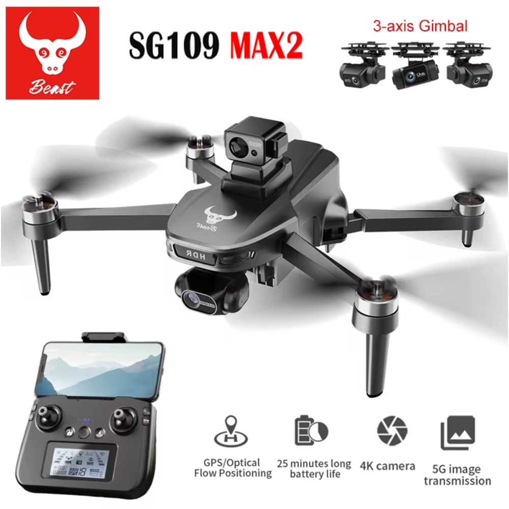 Drone Gimbal - SG109 MAX2 المهنية FPV 8K كاميرا