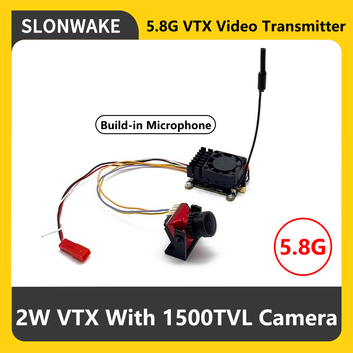 جهاز إرسال SLONWAKE 5.8G 2000m - مراجعة Drone Frame وسعره