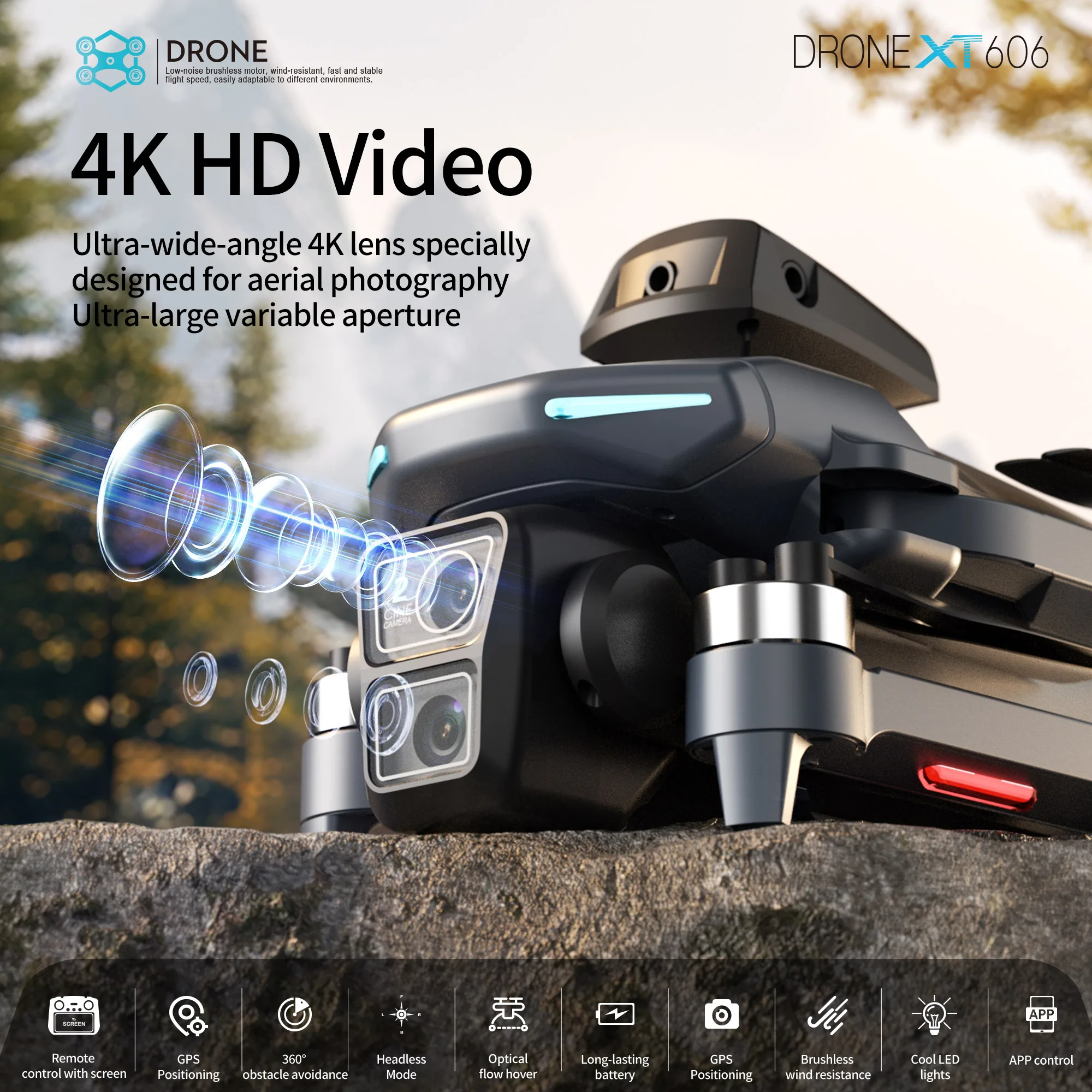 طائرة بدون طيار XT606 MAX مزود - مراجعة Drone Gps Mount وسعره