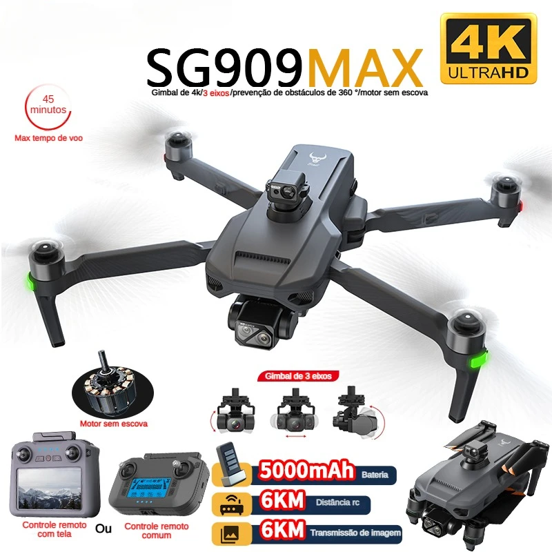 ZLL SG909 SG909MAX طائرة بدون  - مراجعة Drone Gimbal وسعره